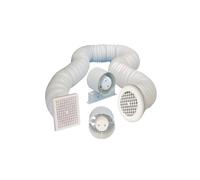 Manrose SF100T 100mm 4inch 240v Timer In-line Axial Fan Kit