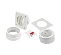 Manrose 100mm Fixed Grille Kit (White) - 7218 - 7218W