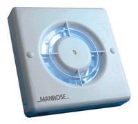 Manrose 100mm Standard Bathroom Extractor Fan With Adjustable Timer XF100T [EEK: A]