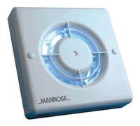 Manrose 100mm Standard Bathroom Extractor Fan With Adjustable Timer XF100T [EEK: A]