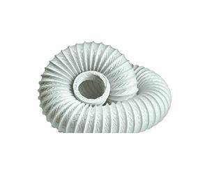 Manrose 100mm X 3m Circular Flexible PVC Hose Ducting Lightweight White 1020