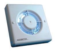 Manrose 100mm Standard Bathroom Extractor Fan With Adjustable Timer XF100T [EEK: A]