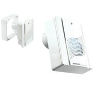 Manrose 4" CRCHTP Continuous Extractor Bathroom Fan Pull cord, Humidity & Timer - Continuum Centrifugal Fan