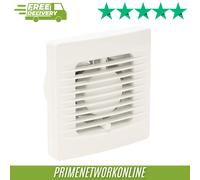 Manrose QF100T 4.8W Quiet Axial Bathroom Extractor Fan with Timer