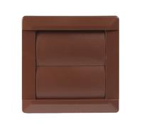 Manrose Brown Square Air Vent & Gravity Flap V41011B, (H)110mm (W)110mm