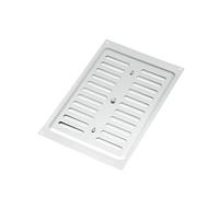 Manrose Chrome Effect Rectangular Adjustable Vent V1810S, (H)152mm (W)229mm