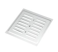 Manrose Chrome Effect Rectangular Adjustable Vent V1820S, (H)229mm (W)229mm