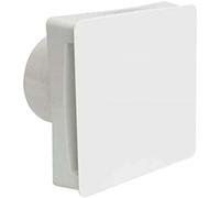 Manrose CQF100S Standard On/Off Bathroom Shower Extractor Fan 4" Quiet Fan ( CQF100S 3m PVC Flexible Fixed White FG4)