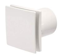 Manrose DECO100HW 4" 100mm Humidity + Timer White Extractor Bathroom Shower Fan (White Humidity + Timer)