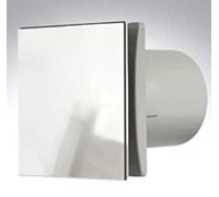 Manrose DECO100SC 4" 100mm Standard On/Off Chrome Extractor Bathroom Shower Fan (Chrome Standard On/Off)