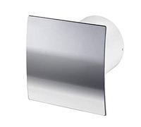 Manrose DECO100TC 4" 100mm Run On Timer Chrome Extractor Bathroom Shower Fan (Chrome Timer 1-20min)