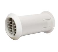 Manrose Extractor Fan Ducting Back Draught Shutter Internal Fit Wall Kit White
