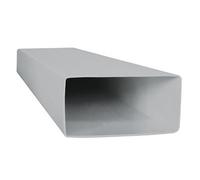 Manrose Grey Flat Channel Ducting, (L)1M (Dia)100mm