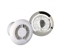 Manrose Haylo 100mm/4 Inch Round Timer Extractor Fan with Backdraft Shutter - HAYLO100T