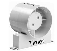 Manrose ID100T Inline Fan Std Timer Model Bathroom Extractor Fan 4" 100mm (ID100T 4" (Timer Model))