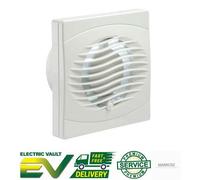 Manrose Intervent Bathroom Extractor Fan Wall/Ceiling White 4" and 6" Range