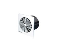 Manrose LP100SSW 4" 100mm White Low Profile Standard Extractor Bathroom Fan (White S)