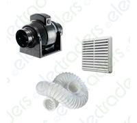 Manrose MF100S In-Line Mixed Flow Extractor Fan 100mm (Standard Model)