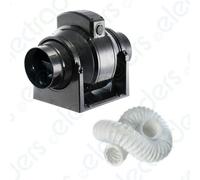 Manrose MF100T Mixed Flow Extractor Fan Timer Model 100mm / 4 Inch