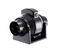 MANROSE MF100T Inline Extractor Fan with Timer Mixed Flow - 100mm 4 inch Black