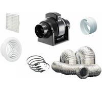 Manrose MF125 Timer Back Draught Bathroom Fan Kit 5"(MF 125)