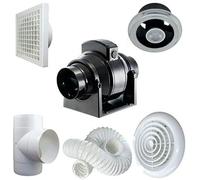 Manrose PROCFTSLKCLED MF100T Professional Shower Extractor Fan/Light Kit (Timer)