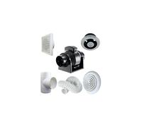 Manrose PROCFTSLKCLED MF100T Professional Shower Extractor Fan/Light Kit (Timer)