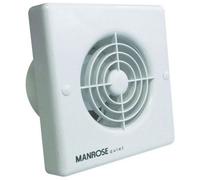 Manrose Qf100H 4.8W Quiet Axial Bathroom Extractor Fan With Humidity Control