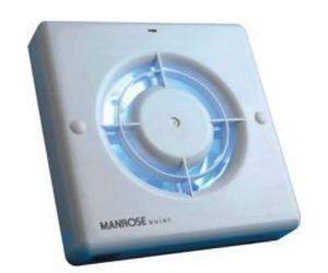 Manrose QF100H 4-inch Quiet Extractor Fan with Integral Humidistat and Timer