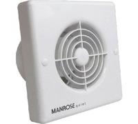 Manrose Qf100T 100mm 4.8W Quiet Bathroom Extractor Fan With Timer - Low Energy, 27Db(A), Wall/ceiling Mounted