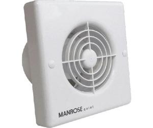 Manrose Qf100T 100mm 4.8W Quiet Bathroom Extractor Fan With Timer - Low Energy, 27Db(A), Wall/ceiling Mounted