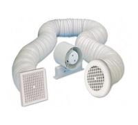 Manrose Sf100S Standard In-Line Shower Fan Kit 100mm White - Pef4311