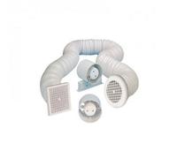 Manrose Sf100T 100mm 4Inch 240V Timer In-Line Axial Fan Kit