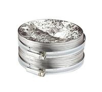 Manrose Silver Aluminium Flexible Ducting Hose, (L)1M (Dia)100mm