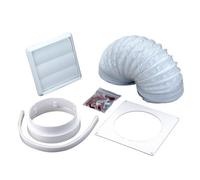 Manrose V43077 White Cooker Hood Venting Kit (D)125mm