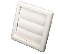 Manrose White Square Air Vent & Gravity Flap V1180W, (H)140mm (W)140mm
