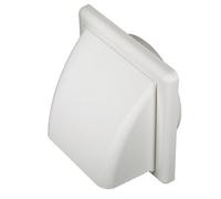 Manrose White Square Applications Requiring Low Extraction Rates Hooded Air Vent V1241W, (H)140mm (W)140mm