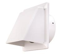 Manrose White Square Hooded Air Vent V41031W, (H)110mm (W)110mm