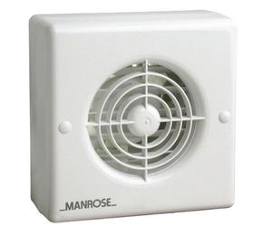 MANROSE XF100AT 4" 100MM EXTRACTOR FAN WITH AUTOMATIC BACKDRAFT SHUTTER WTH TIMER