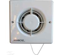 Manrose XF100P 4"/100mm Extractor Fan with Pull Cord