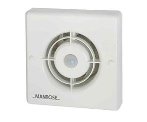 Manrose XF100PIR 4"/100mm Extractor Fan with Integral PIR and Timer