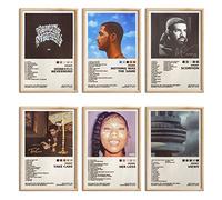 ManRule Drake Poster Set of 6 Album Cover Posters 8 by 12 inch Music Posters for Room Aesthetic Canvas Wall Art for Teens Room Decor UNFRAMED (Drake)