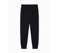 Man's Basic Terry Pants with Cuffs Black M
