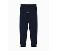 Man's Basic Terry Pants with Cuffs Blue XL