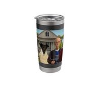 Man's Best American Gothic Friend Stainless Steel Insulated Tumbler