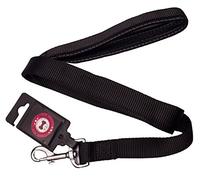 man's best friend nylon dog lead with padded hand loop (Black)