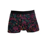 Man'S Boxer Briefs Mathematics Symbol Boxer Shorts Gents Anti Chafe Mens Boxers Trunks Elastic Waistband Men'S Underwear For Gift Dad