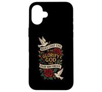 MAN'S CHIEF END IS TO GLORIFY GOD AND ENJOY HIM FOREVER Case for iPhone 16 Plus