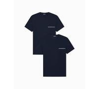 EMPORIO ARMANI Men's Endurance 2-Pack T-Shirt, Blue, S