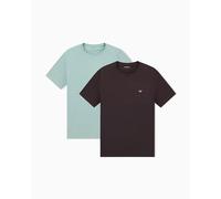 Man's Endurance 2-Pack Crew Neck T-Shirt Brown S Regular FIT